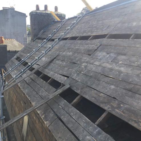 Réfection couverture mansardée