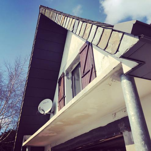 Remplacement des gouttières et habillage en aluminium