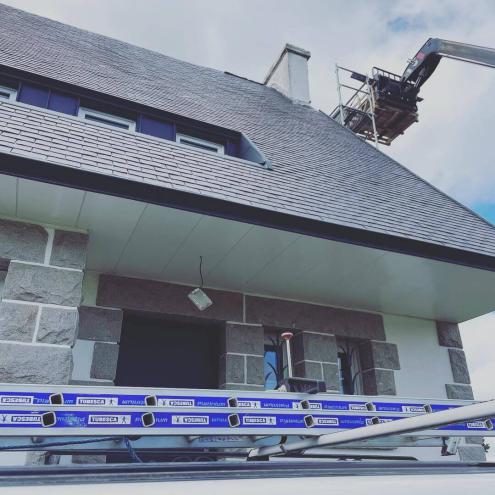 Rénovation d'une toiture sur la commune de Pleuven