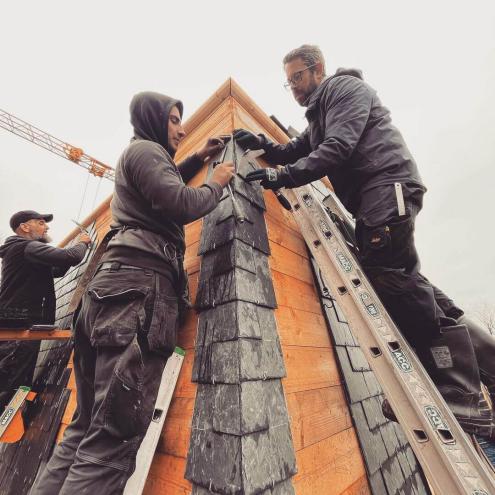 Rénovation d'une toiture à Quimper