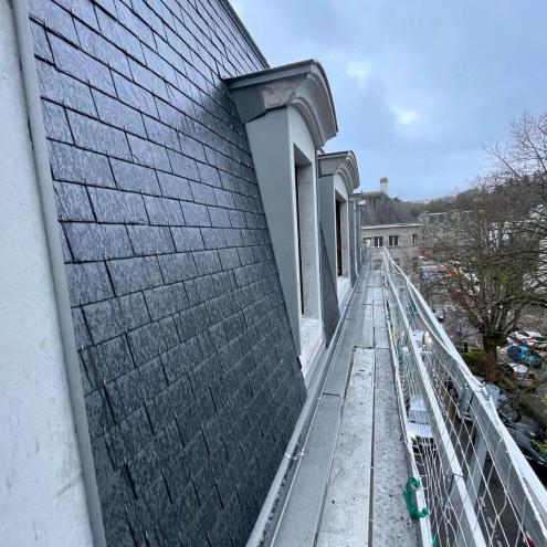 Chantier de couverture à Quimper