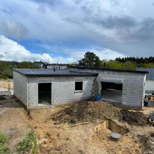 Réalisation d'une couverture toit plat à Quimper