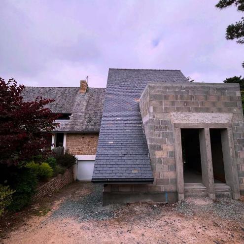Pose d'une nouvelle toiture à Pont-l'Abbé (29120)